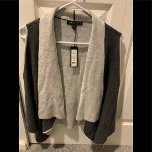NWT Open Draped Sleeveless Cardigan